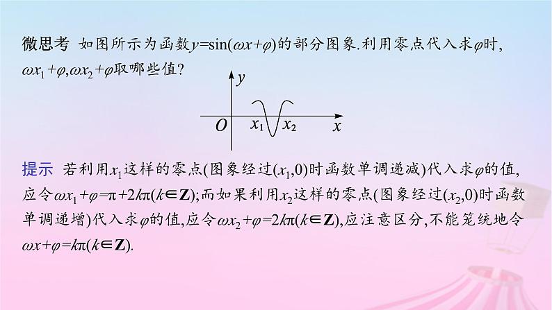 适用于新教材2024版高考数学一轮总复习第五章三角函数解三角形第六节函数y=Asinωx+φ的图象及三角函数的应用课件北师大版第8页