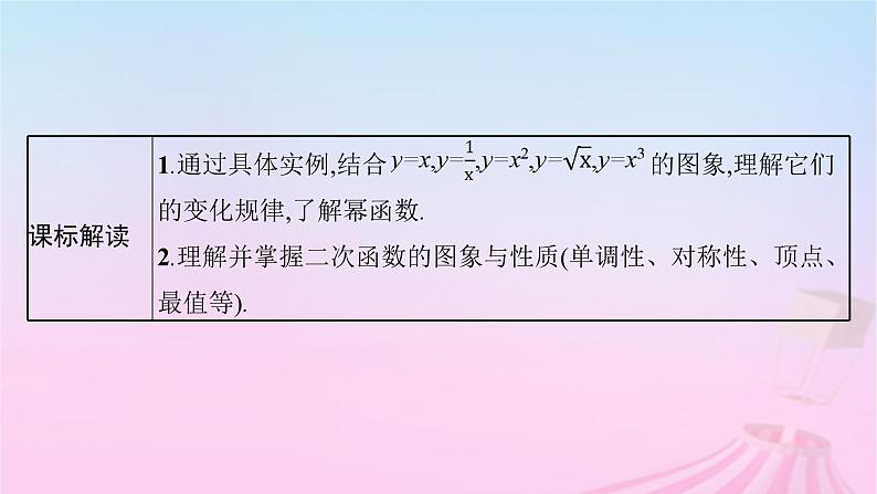 适用于新教材2024版高考数学一轮总复习第三章函数与基本初等函数第四节幂函数与二次函数课件北师大版第3页