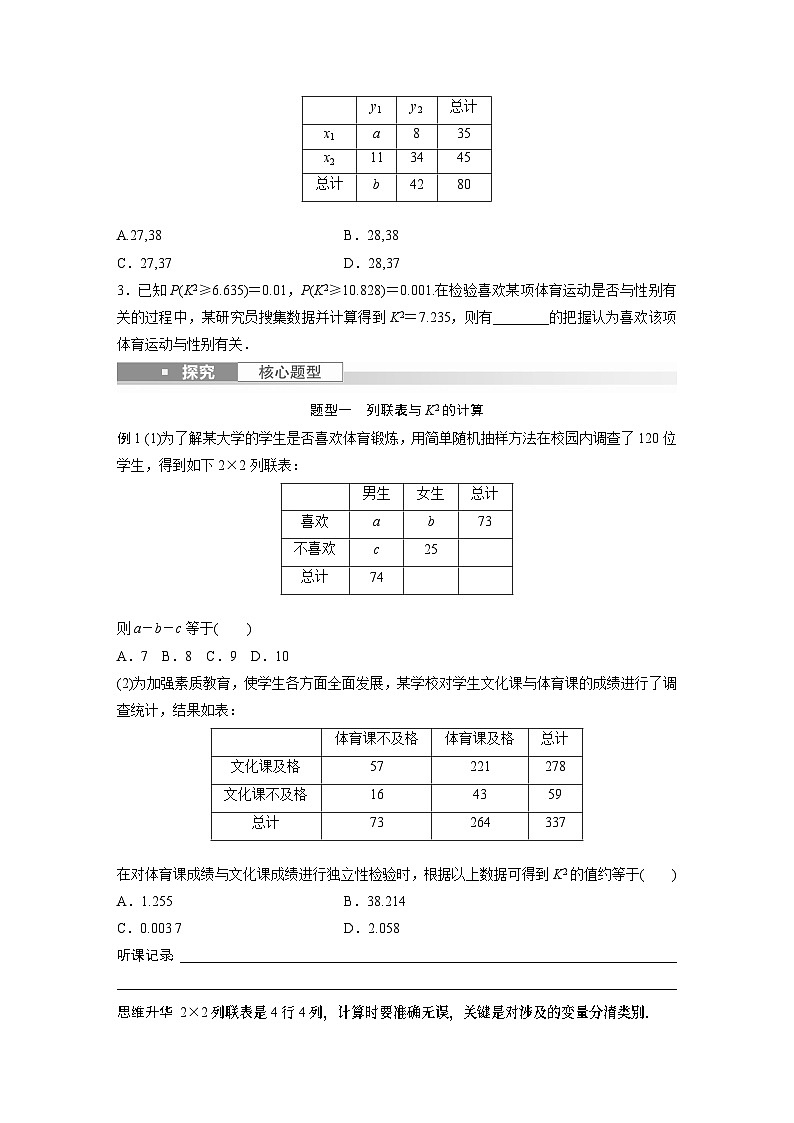 第11章 §11.5　列联表与独立性检验第2页