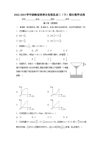 2022-2023学年湖南省株洲市炎陵县高二（下）期末数学试卷（含解析）