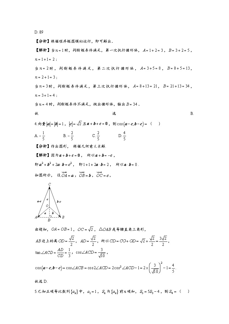 2023学年高考数学甲卷理科（精校版）第2页