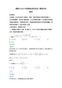 安徽省铜陵市2023届高三三模数学试题（新课标老高考）  Word版含解析