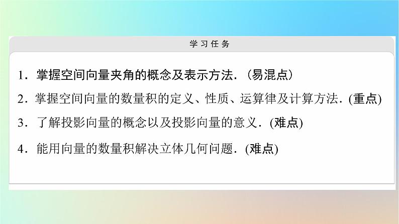 2023新教材高中数学第1章空间向量与立体几何1.1空间向量及其运算1.1.2空间向量的数量积运算课件新人教A版选择性必修第一册第2页