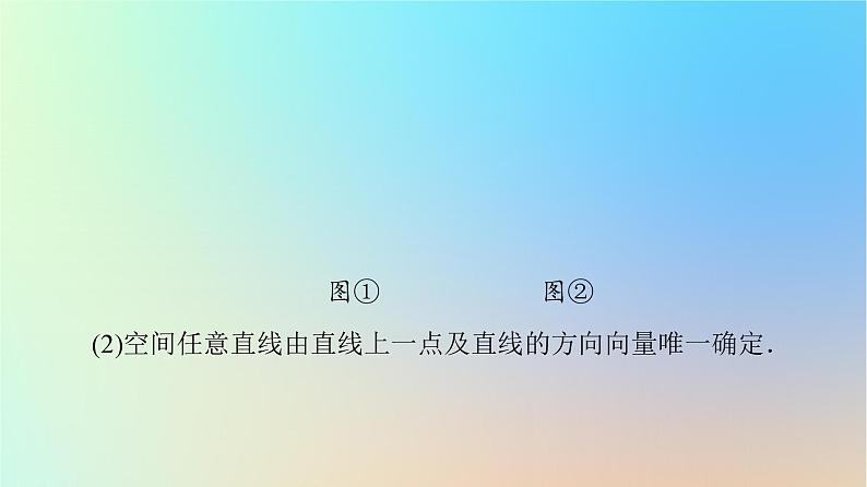 2023新教材高中数学第1章空间向量与立体几何1.4空间向量的应用1.4.1用空间向量研究直线平面的位置关系第1课时空间中点直线和平面的向量表示课件新人教A版选择性必修第一册08