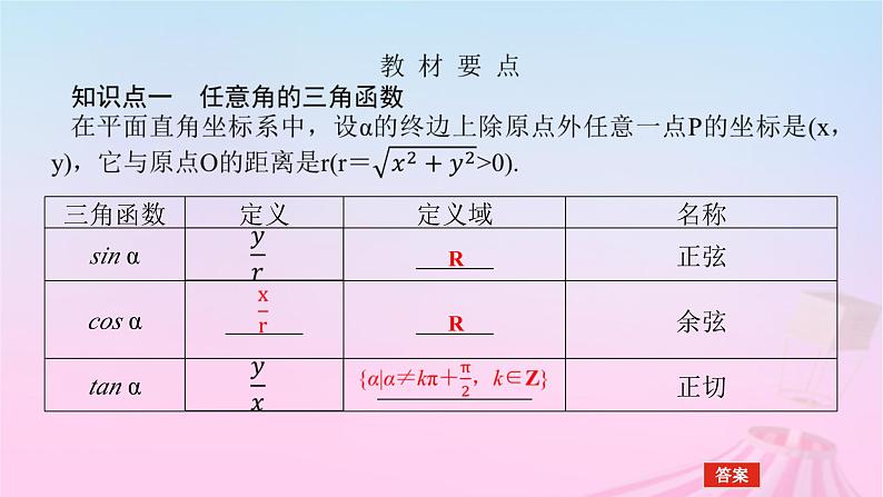 新教材2023版高中数学第七章三角函数7.2任意角的三角函数7.2.1三角函数的定义课件新人教B版必修第三册05