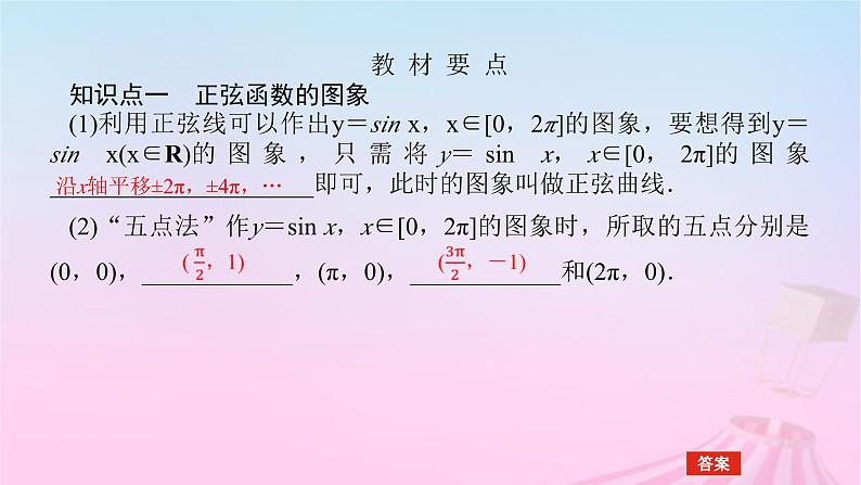 新教材2023版高中数学第七章三角函数7.3三角函数的性质与图象7.3.1正弦函数的性质与图象课件新人教B版必修第三册05