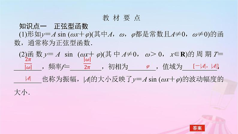 新教材2023版高中数学第七章三角函数7.3三角函数的性质与图象7.3.2正弦型函数的性质与图象课件新人教B版必修第三册05