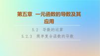 人教A版 (2019)选择性必修 第二册5.2 导数的运算教课课件ppt