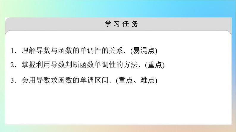 2023新教材高中数学第5章一元函数的导数及其应用5.3导数在研究函数中的应用5.3.1函数的单调性课件新人教A版选择性必修第二册02
