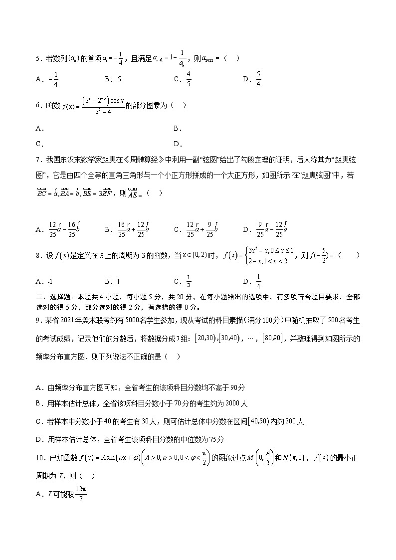 【新高三摸底】2024届新高三-数学开学摸底考试卷（九省新高考通用）01（考试版）第2页
