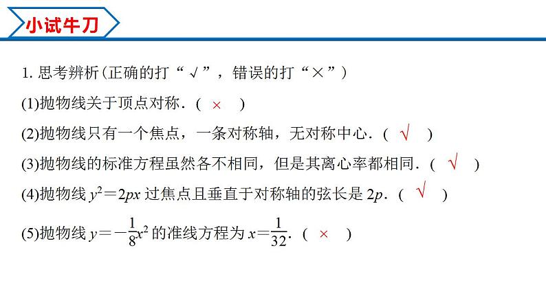 3.3.2 第1课时 抛物线的简单几何性质（课件） （人教A版2019选择性必修第一册）06