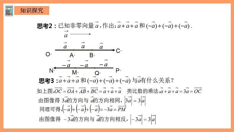 人教A版 2019 高一必修2数学 6.2.3 平面向量的数乘运算 课件+教案03