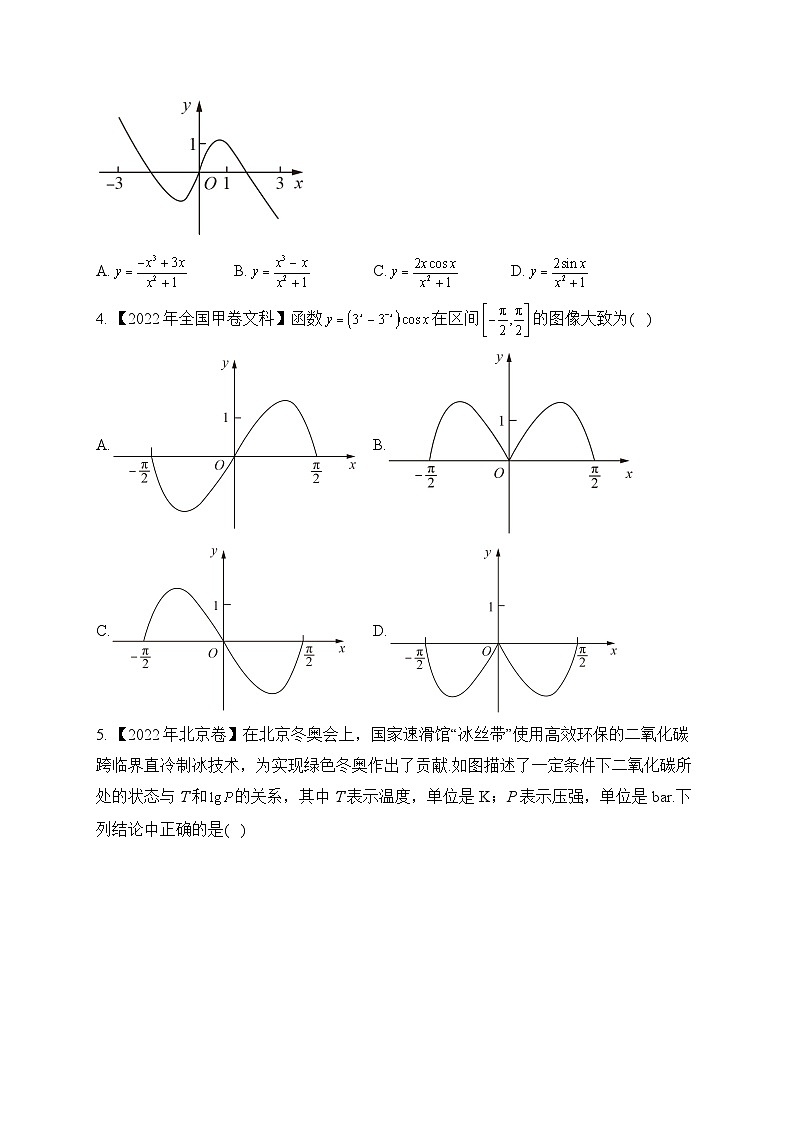 一、函数模型及图像——三年（2021-2023）高考数学创新真题精编第2页