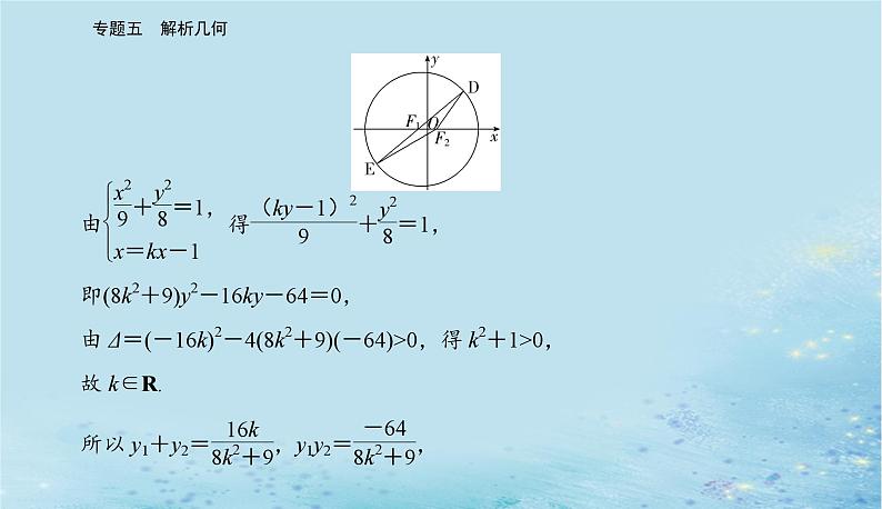 2023高考数学二轮专题复习与测试第一部分专题五微专题3圆锥曲线中的最值范围证明问题课件05