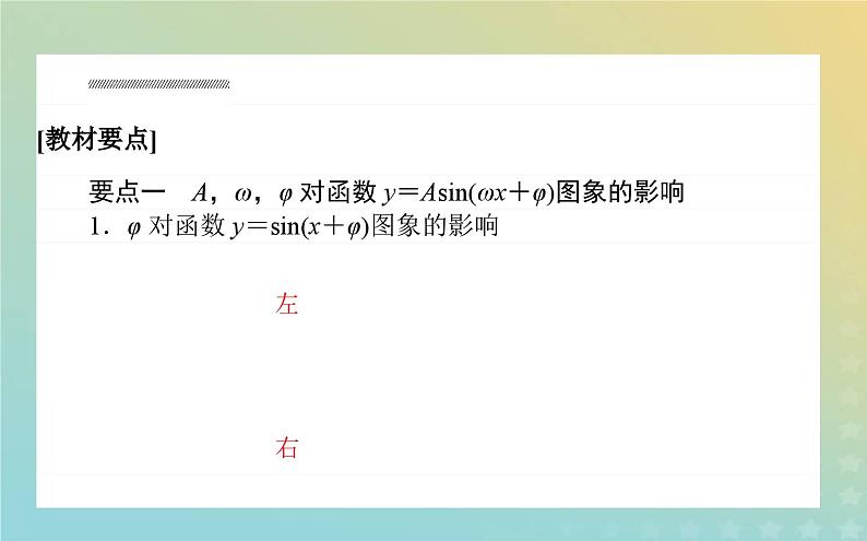 新教材2023版高中数学第一章三角函数6函数y＝Asinωx+φ的性质与图象课件北师大版必修第二册03