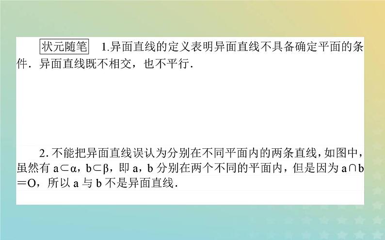 新教材2023版高中数学第六章立体几何初步3空间点直线平面之间的位置关系3.2刻画空间点线面位置关系的公理第2课时空间图形的基本事实4与等角定理课件北师大版必修第二册06