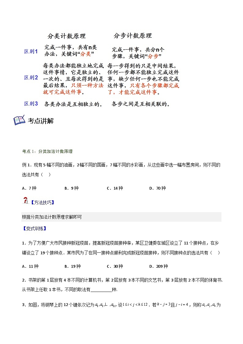 6.1 分类加法计数原理与分步乘法计数原理-2023-2024学年高二数学考点讲解练（人教A版2019选择性必修第三册）02