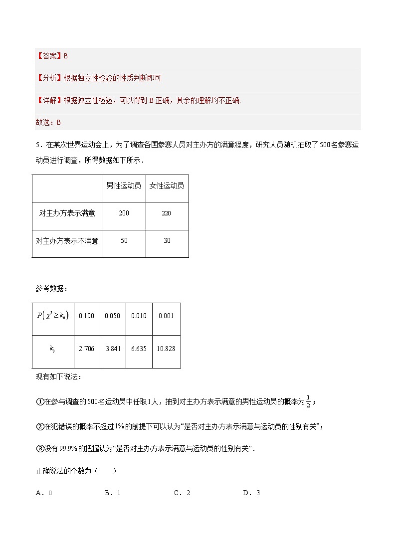 第八章 成对数据的统计分析(基础检测卷)-2023-2024学年高二数学考点讲解练（人教A版2019选择性必修第三册）03