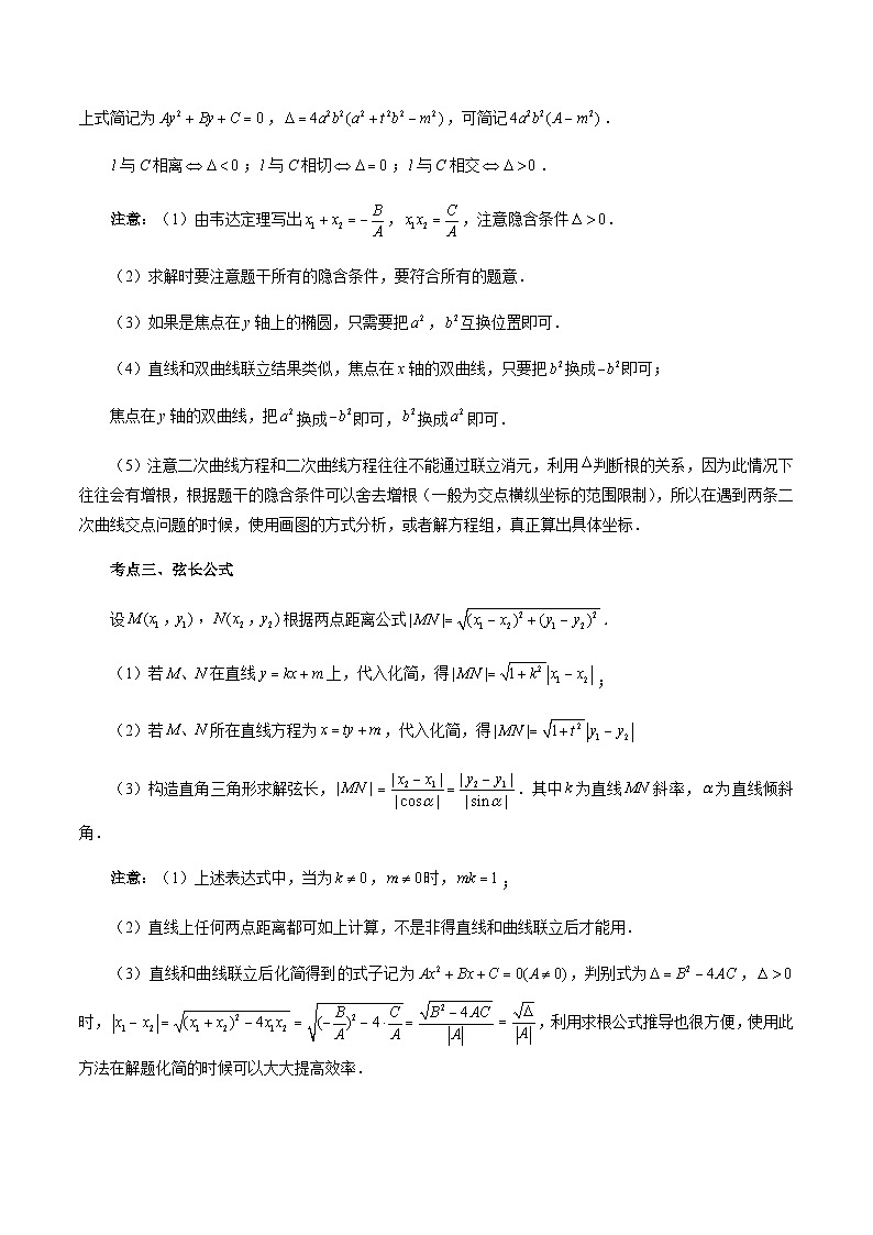 专题02 圆锥曲线经典题型全归纳-2023-2024学年高二数学新教材同步配套教学讲义（人教A版2019选择性必修第一册）03