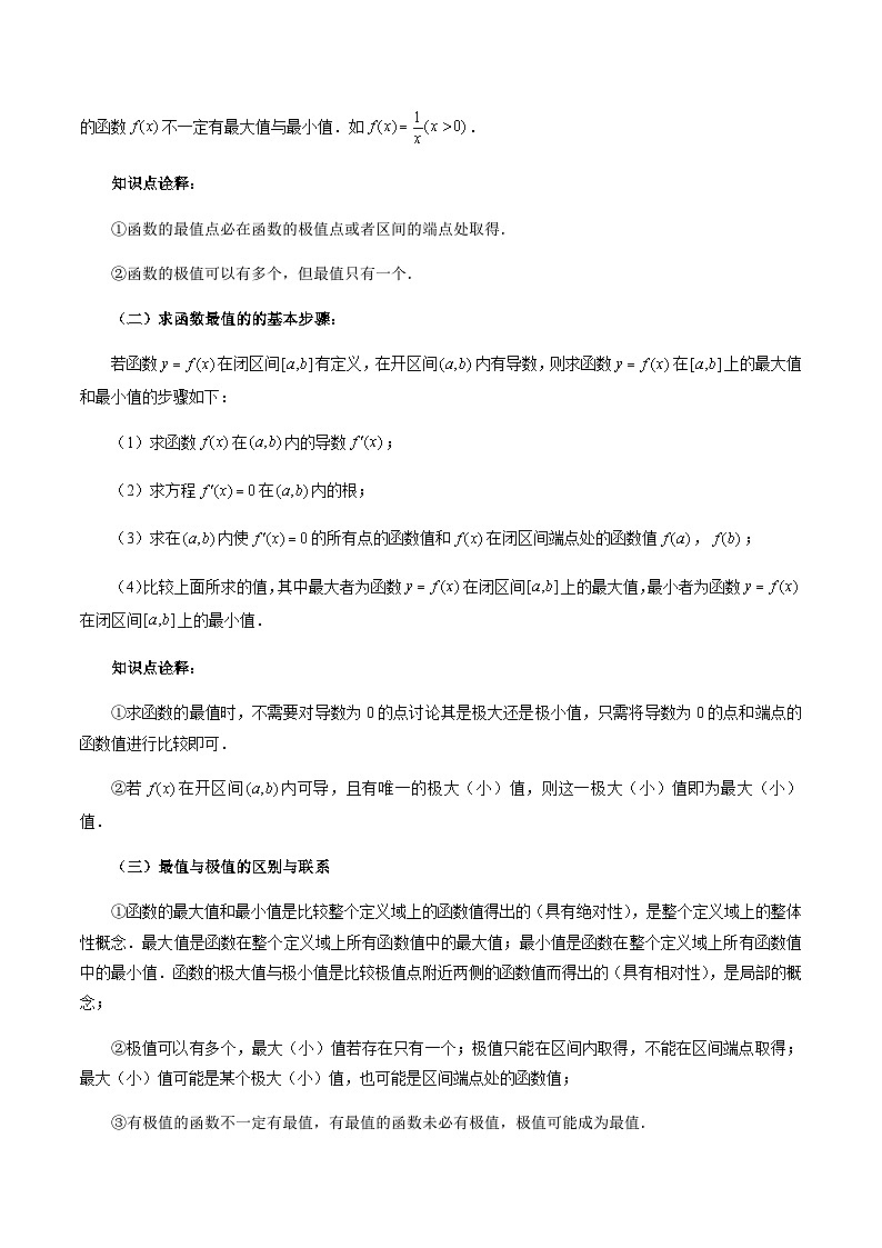 5.3.2 函数的极值与最大 (小) 值（原卷版）第3页