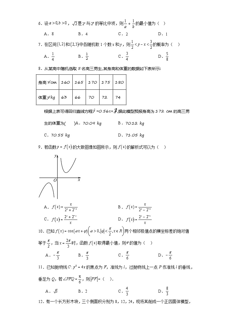 内蒙古包头市第四中学2022届高三第四次校内模拟文科数学试题（含解析）第2页