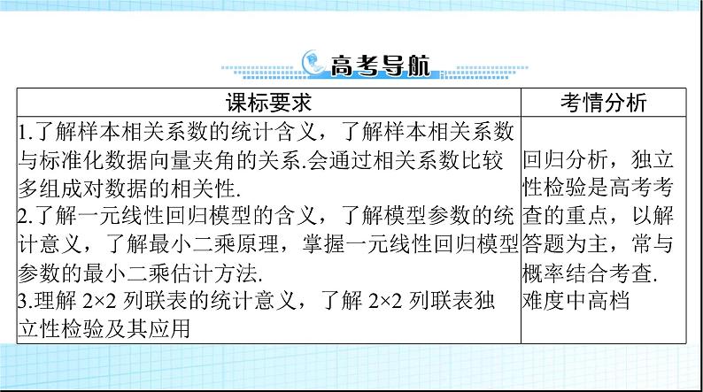 2024年高考数学一轮复习第八章第三讲成对数据的统计分析课件第2页