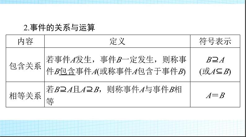2024年高考数学一轮复习第九章第四讲随机事件与概率课件04