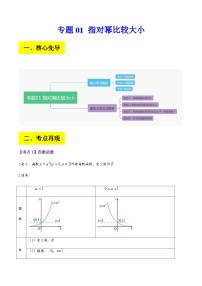 专题01 指对幂比较大小--备战2024年高考数学复习讲义+分层训练（全国通用）