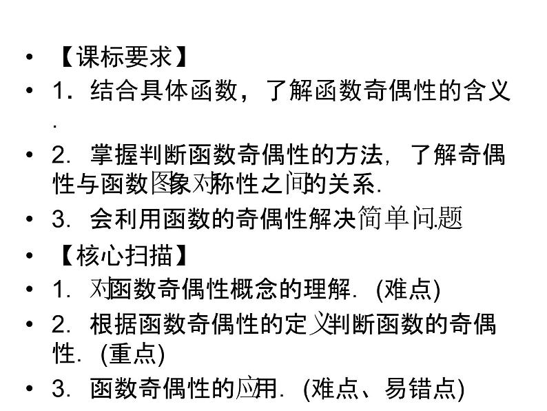 3.2奇偶性（新人教A版必修1）课件PPT02