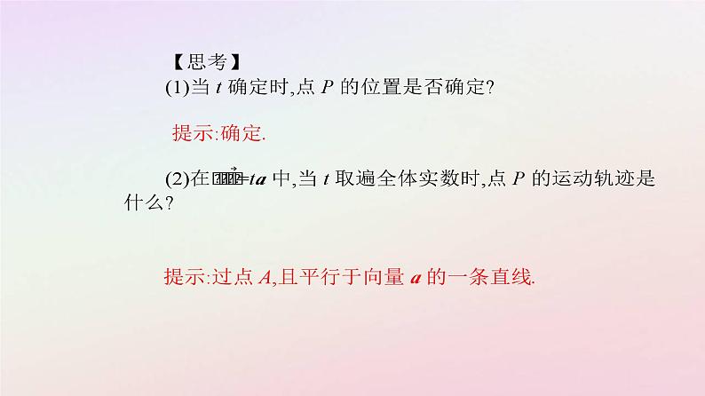 新教材2023高中数学第一章空间向量与立体几何1.4空间向量的应用1.4.1用空间向量研究直线平面的位置关系第1课时空间中点直线和平面的向量表示课件新人教A版选择性必修第一册第4页