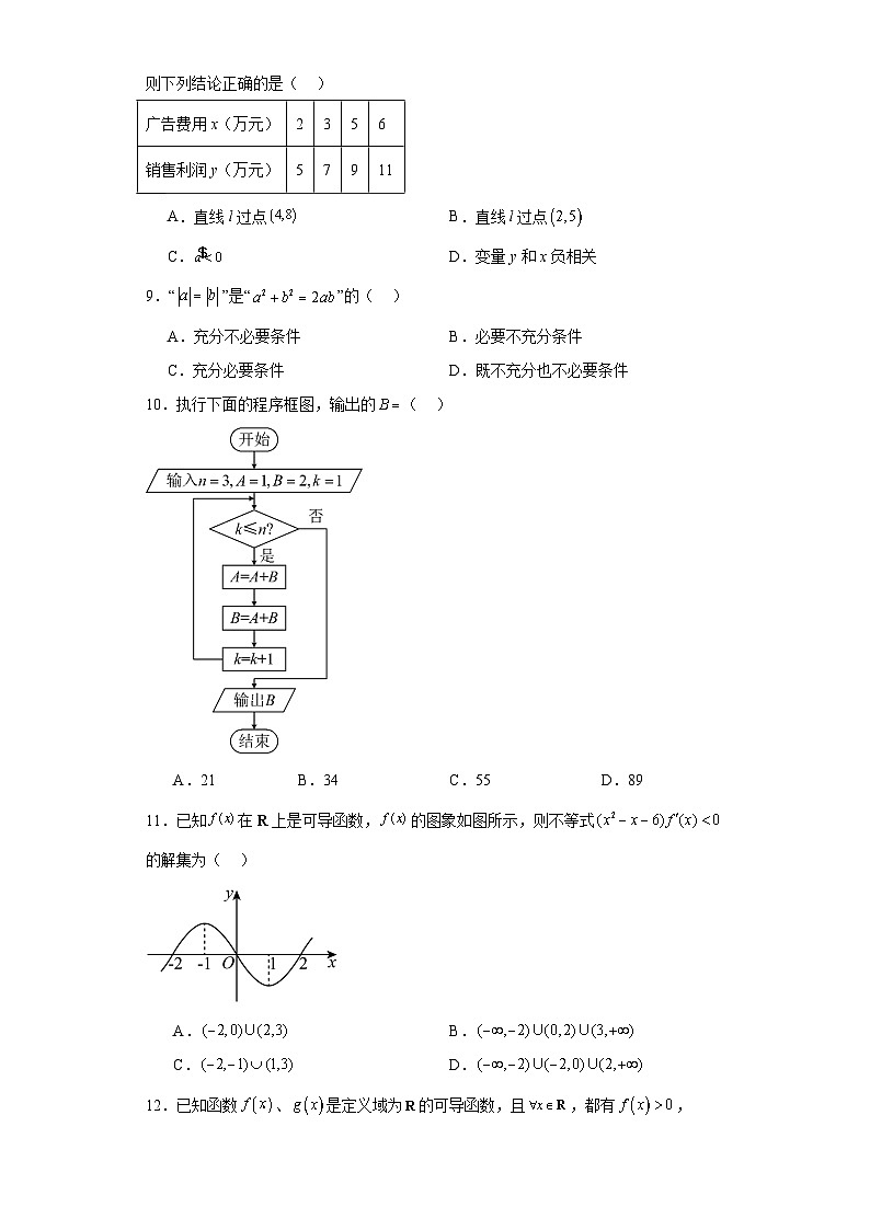 陕西省汉中市2022-2023学年高二下学期期末校际联考文科数学试题（原卷版 含解析）02