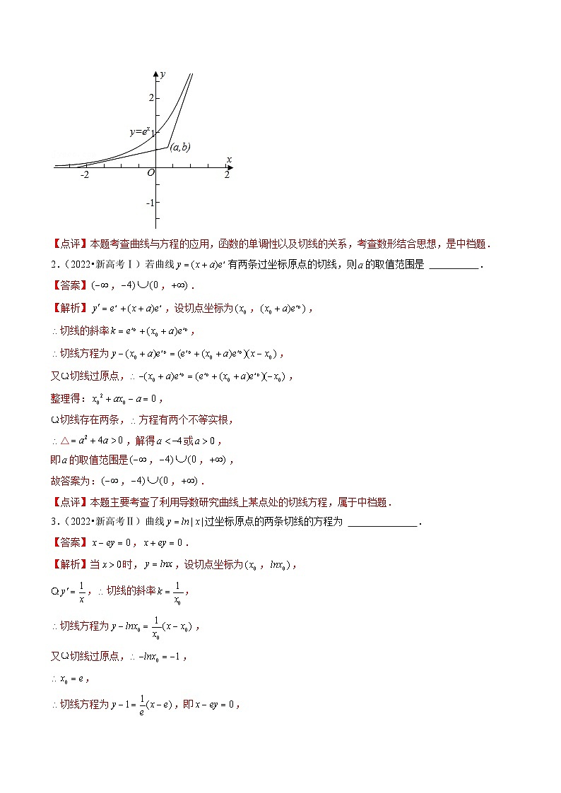 2021-2023年高考数学真题分类汇编专题03 导数及其应用（选择题、填空题）（理）（解析版）第2页