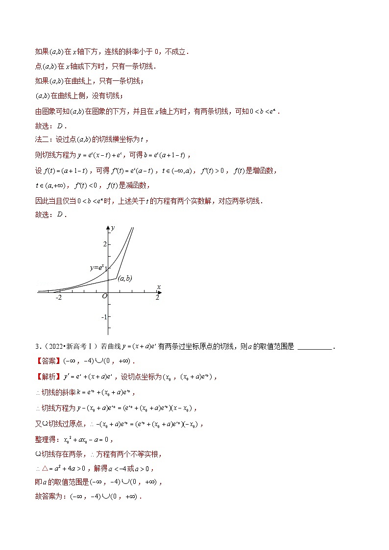 2021-2023年高考数学真题分类汇编专题03 导数及其应用（选择题、填空题）（文）（解析版）第2页