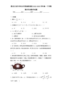 黑龙江省齐齐哈尔市普高联谊校2022-2023学年高一下学期期末考试数学试题