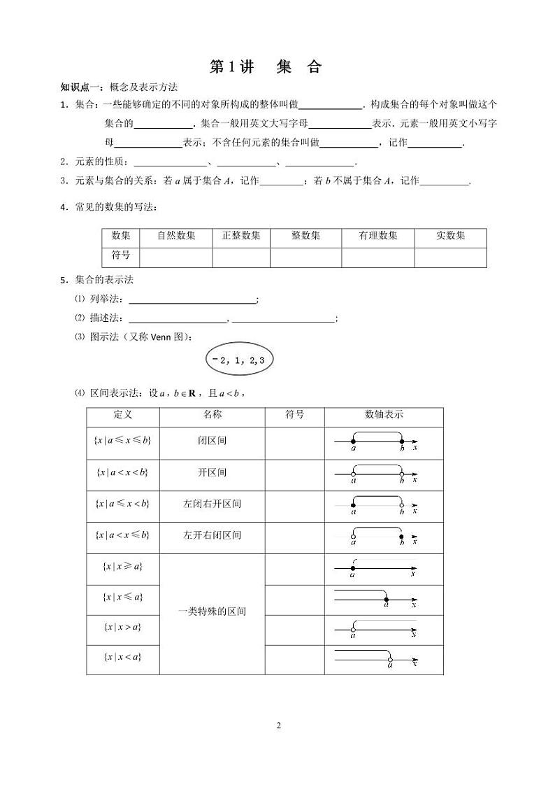 高一暑期初升高数学讲义学生版第3页
