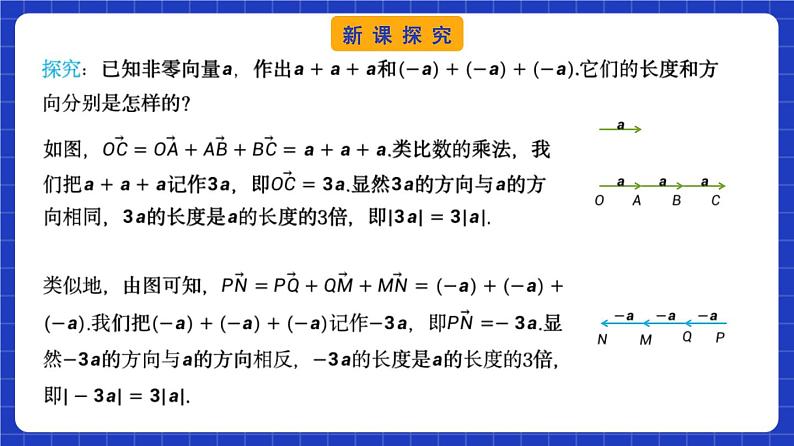 【大单元】6.2.3 向量的数乘运算(第1课时) 课件+单元教学设计+分层作业(必做题+选做题)08