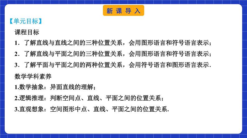 【大单元】8.4.2 空间点、直线、平面之间的位置关系 课件+单元教学设计+分层作业(必做题+选做题)03