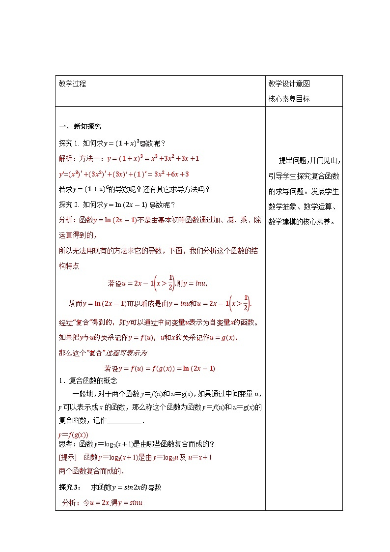新人教版高中数学选择性必修第二册全套教学设计教案含情景引入核心素养word版02