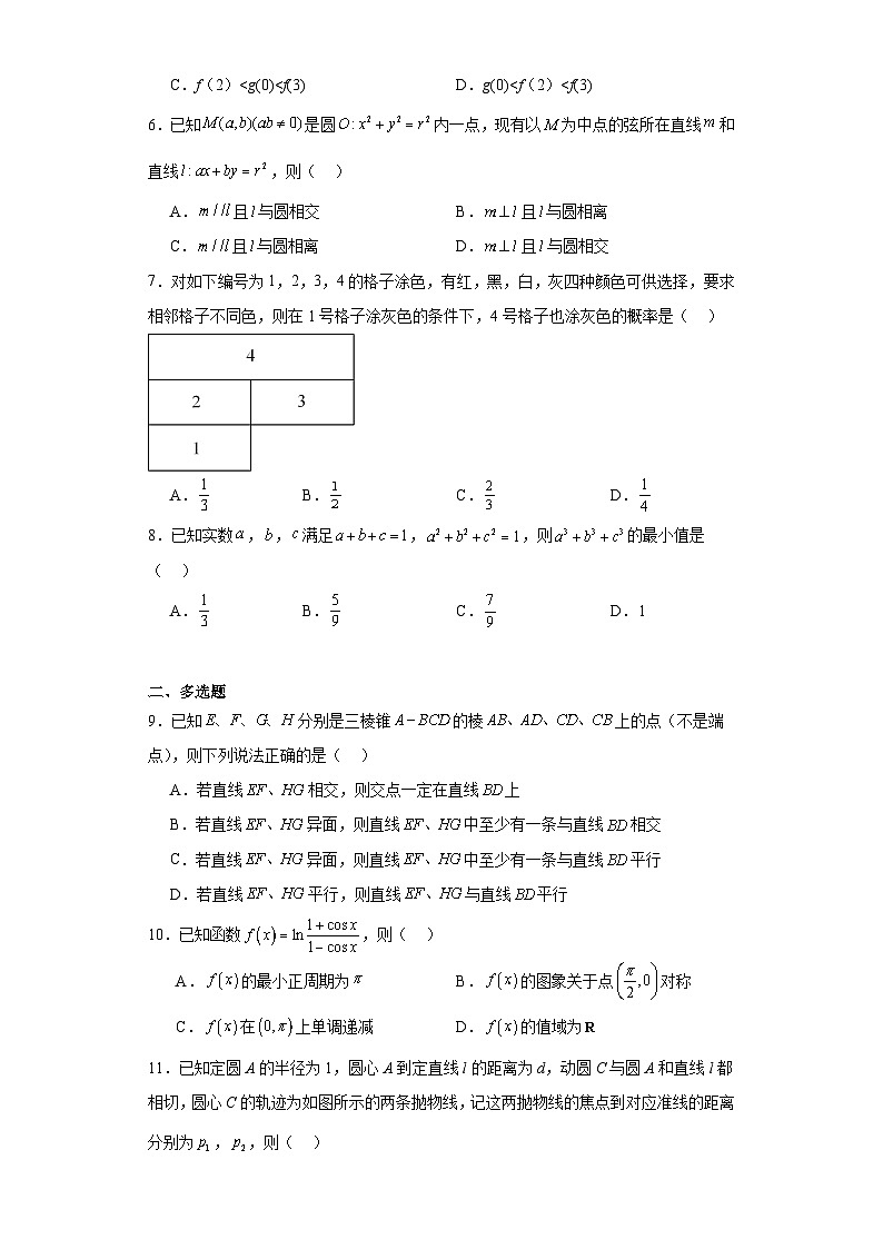 江苏省常州市田家炳高级中学2023届高三一模热身练习数学试题（含解析）02