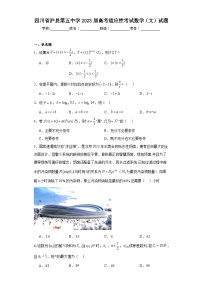 四川省泸县第五中学2023届高考适应性考试数学（文）试题（含解析）