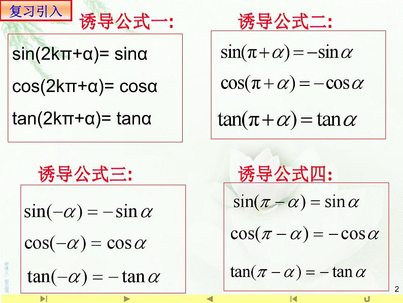 5.3三角函数的诱导公式2课件PPT第2页