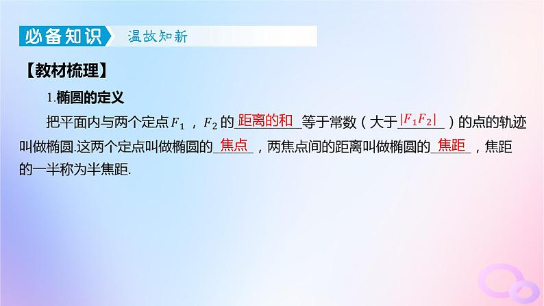 广东专用2024版高考数学大一轮总复习第八章平面解析几何8.5椭圆课件04