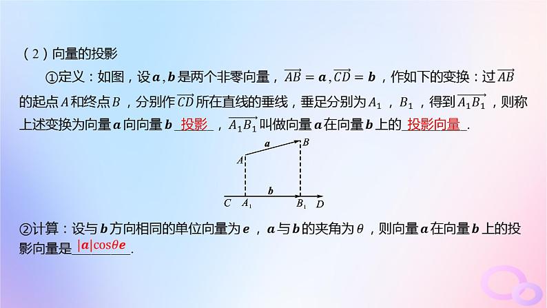 广东专用2024版高考数学大一轮总复习第五章平面向量与复数5.3平面向量的数量积及平面向量的应用课件第6页