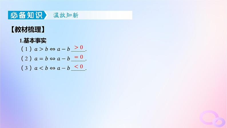 广东专用2024版高考数学大一轮总复习第一章集合与常用逻辑用语不等式1.3等式性质与不等式性质课件04