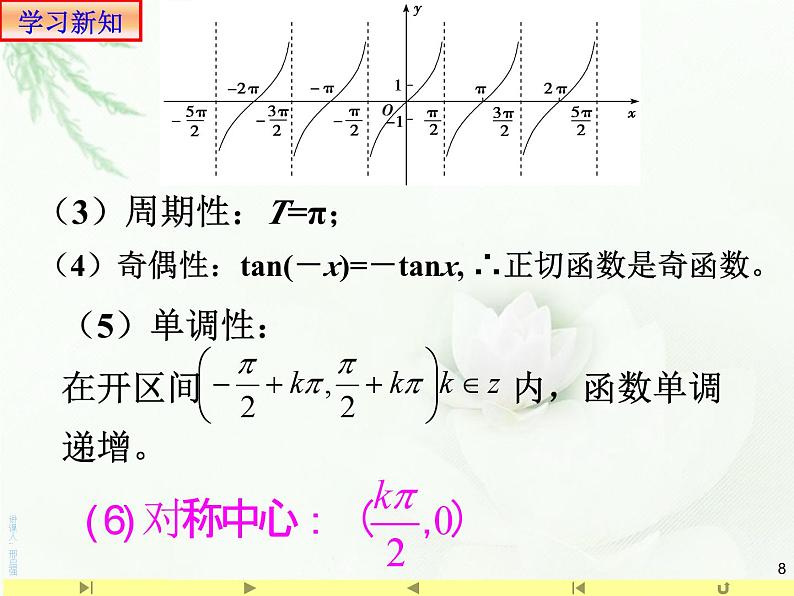 5.4.3正切函数的图象及性质课件PPT08