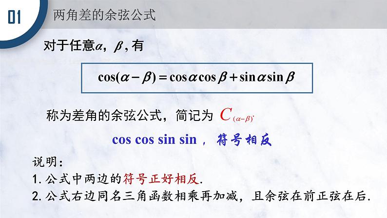 5.5.1 两角和与差的正弦、余弦和正切公式(第1，2课时)课件PPT03