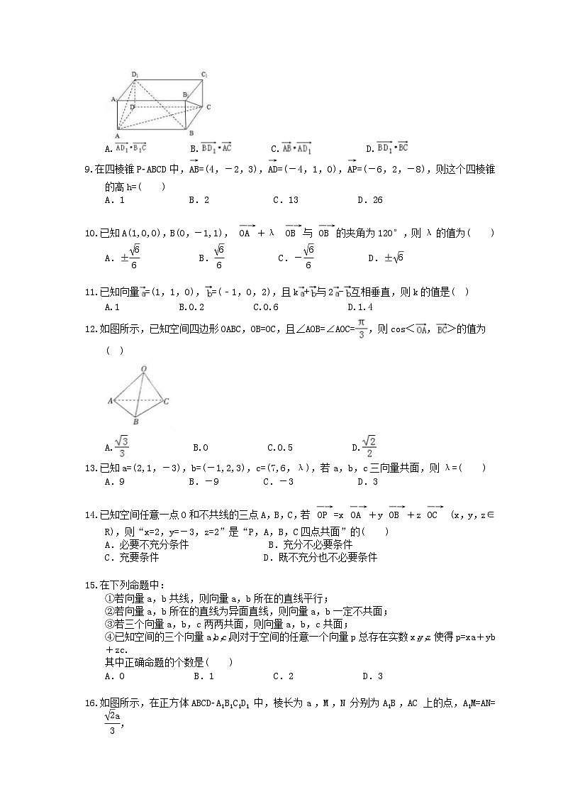 高考数学二轮复习题海集训10 空间向量（30题含答案）第2页