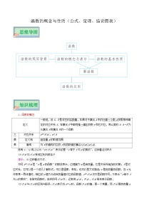 专题03 函数的概念与性质（公式、定理、结论图表）-备战2024年新高考数学必背知识手册