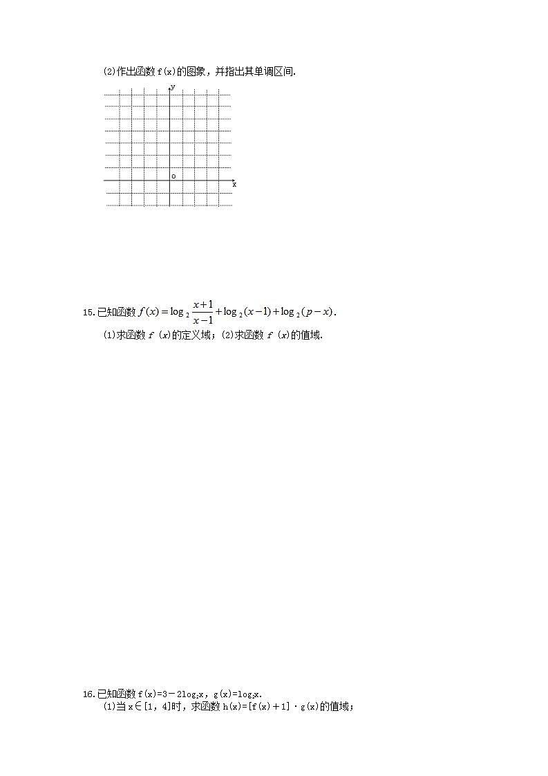 高考数学一轮复习作业本1.8 对数与对数函数（含答案）第3页