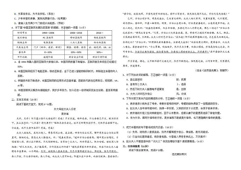2020年江苏高考试卷-(含各科及答案word)第2页